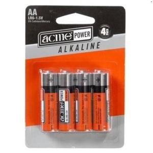 Baterija AA LR6 Alkaline cena = 4gab/iep. ACME
