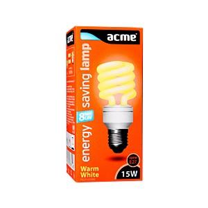 Spuldze 15W E27 8000h energoekonomiskā spiral Acme