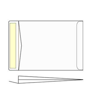 Aploksnes B4 HK 250x353x38 mm balta krāsa