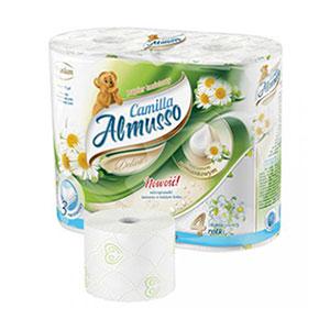 Lotoss.lv: Tualetes papīrs Almusso Camilla Delicate 4 ruļļi 3 slāņi 16m