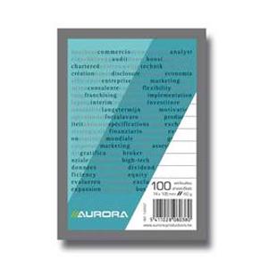 Bloknots AURORA A5/100 rūtiņu,  papīra vāks