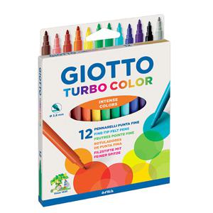 Flomāsteri GIOTTO 12 krāsas,  kartona iepakojums
