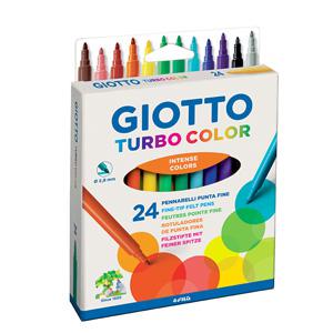 Flomāsteri GIOTTO 24 krāsas,  kartona iepakojums