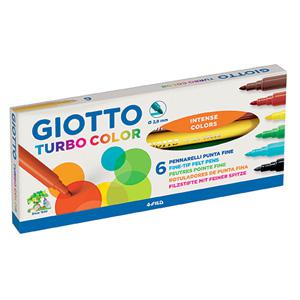 Flomāsteri GIOTTO 6 krāsas,  kartona iepakojums