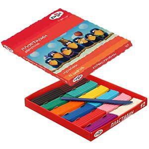 Plastilīns Gamma MULTENES 12 krāsas