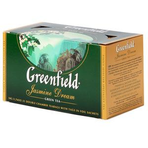 GREENFIELD Jasmine Dream zaļā tēja 25x2g