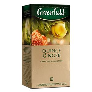 GREENFIELD Quince Ginger zaļā tēja 25x2g