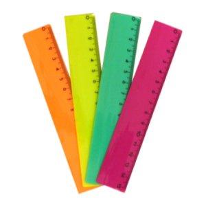 Lineāls GRAND 15cm neona krāsa