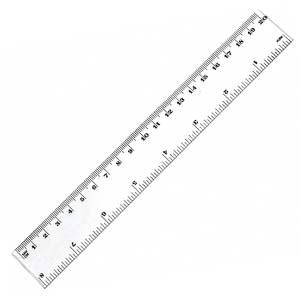 Lineāls GRAND caurspīdīgs 20cm