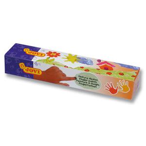 Guaša krāsas zīmēšanai ar pirkstiem JOVI,  5 krāsas x 40ml