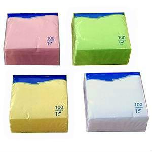 Lotoss.lv: Salvetes 24x24 cm,  100 salvetes,  persiku krāsa