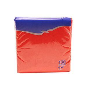 Lotoss.lv: Salvetes 24x24 cm,  100 salvetes,  sarkanas