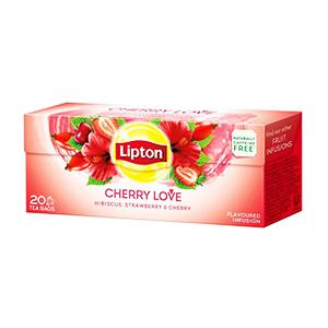 LIPTON tēja augļu ķiršu-zemeņu 20x1, 6g