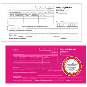 Kases-ieņēmumu orderis 1/3*A4/P-2