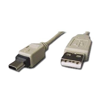 *Kabelis USB A/M - Mini USB5P/M  retract.