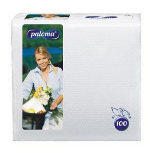 Salvetes 24x24x100 baltas
