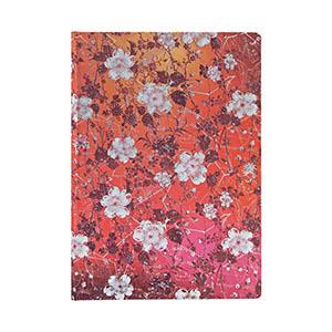 Piezīmju grāmata Katagami Florals Sakura, līniju 13x18cm, 72 l