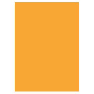 Krāsains kartons 70x50cm,  divpusējs,  230g. 1 loksne,  oranžs