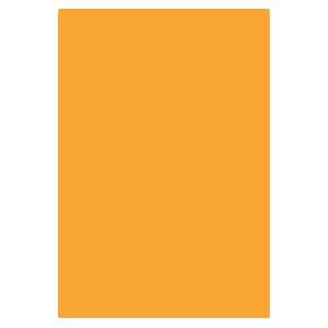 Krāsains kartons 70x100cm,  divpusējs,  230g. 1 loksne,  oranžs