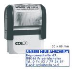 Печать COLOP Printer50N серый корпус/синяя подушечка