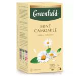 GREENFIELD Mint Camomile zāļu tēja 20x1, 5g.