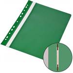 Подшиваемая папка-скоросшиватель А4 с перфорацией зеленая PPS98200