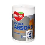 *Dvieļi RUTA Extra Absorb mega roll,  3 slāņi,  20.2 m,  balts